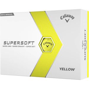 Callaway SuperSoft 2023 Golfballen - Geel - 12 stuks
