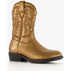 Blue Box meisjes cowboylaarsjes met glitter goud - Maat 30