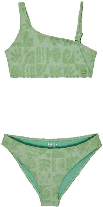 Roxy Beach Check Bralette Bikini Groen 10 Years Meisjes