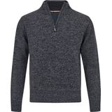 Life-Line schipperstrui grijs melange