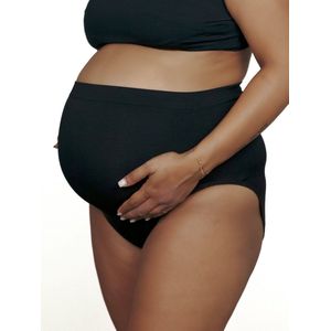 Lovevie Naadloos Zwangerschapsondergoed – Ondersteunend, Ademend & Comfortabel – Zwart - Maat M
