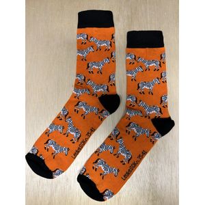 SOKn. Trendy sokken *ZEBRA'S* maat 35-41 (ook leuk om kado te geven !)