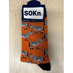 SOKn. Trendy sokken *ZEBRA'S* maat 35-41 (ook leuk om kado te geven !)
