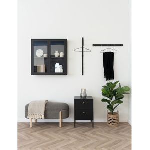 Ladekast – 2 Lades | Zwart Staal & Messing Accenten | Scandinavisch design