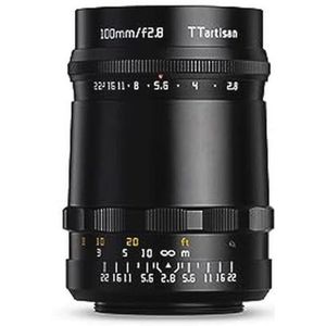 100 mm F2.8 Bubble Bokeh Metalen Bodied Lens Compatibel met M42 Mount - Zwart