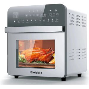 Biolomix Oven Airfryer combi - RVS - 11 in 1 - Touchscreen - Hulpmiddelen Inbegrepen - Broodrooster - airfryer xxl