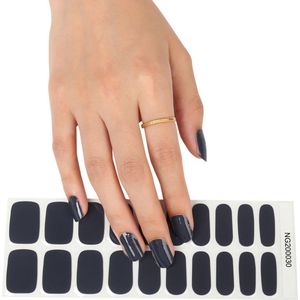 Gel Nail Wraps – Gel Nagel Wraps – Gel Nail Stickers – Gel Nagel Folie - UV lamp - Dark Grey