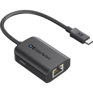 USB-C naar Gigabit Ethernetadapter met 100W Opladen - 480Mbps Bekabelde Snelheid voor Streaming en Laptops