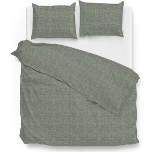 ZoHome Lino Dekbedovertrek - Litsjumeaux XL - 260x200/220 cm - Army Green