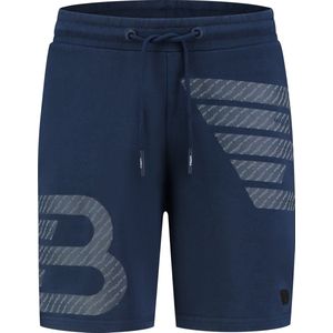 Ballin Amsterdam - Heren Regular fit Shorts Sweat - Navy - Maat XL