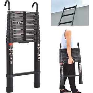 Professionele Telescoopladder - 5 Meter - Telescopische Vouwladder - Telescopische Ladder - Inklapbaar - Soft Close – Vernieuwd Design