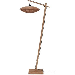 GOOD&MOJO Vloerlamp Tanami - Bamboe/Rotan - 63x40x150cm - Modern - Staande lamp voor Woonkamer - Slaapkamer