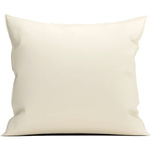 Yellow Percale Kussensloop - Percale - 80x80cm - Off-White