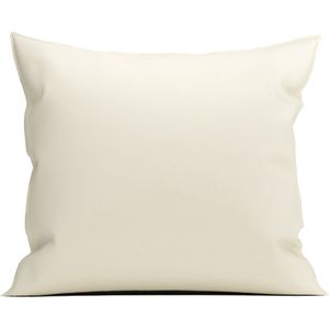 Yellow Percale Kussensloop - Percale - 80x80cm - Off-White
