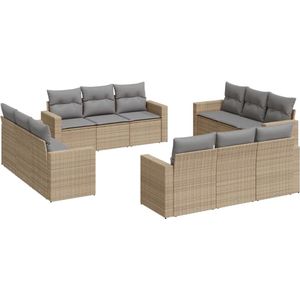 vidaXL-12-delige-Loungeset-met-kussens-poly-rattan-beige