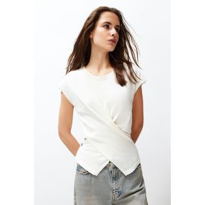 Trendyol Zwarte Blouse Met Katoenen T-Shirtlook Twoss24Bz00266