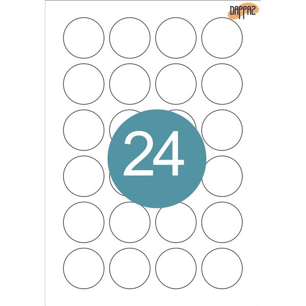 96x ronde witte etiketten 25 mm - stickers - Kantoorartikelen online? | De  laagste prijzen | beslist.nl