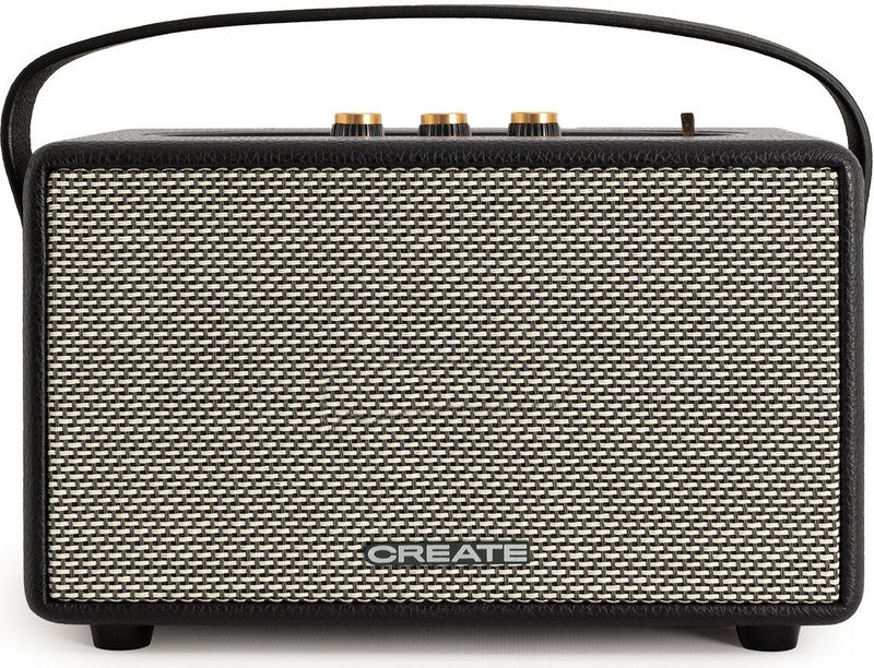CREATE - Retro Draagbare Luidspreker - Groot - Bluetooth 5.2 - USB en AUX