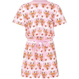 Merry Style – Korte Meisjespyjama – Amarant/watermeloen – 110-116 - MS-MS10-267-PJ