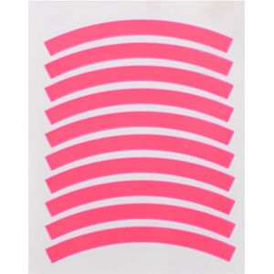 Reflecterende velg sticker - Fietsbanden - set van 10 - Roze