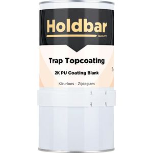 Holdbar Trap Topcoating Zijdeglans 1 kg - Glashelder - Transparant - Trapverf - Slijtvast - Gemakkelijk Schoonmaken - Bestand tegen zware belastingen - 2 Componenten - Mat, Zijdeglans en Hoogglans
