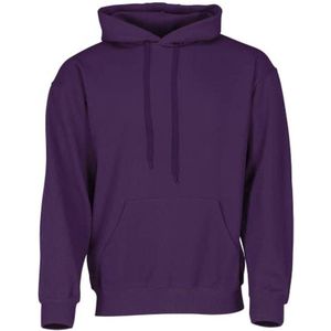 Classic hoodie met stoffen zak in paars, uniseks, L