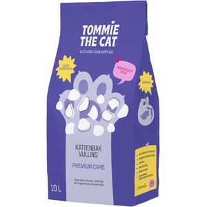 Tommie the Cat - kattenbakvulling - kattengrind - 20L - ultra klontvormend - babypoeder geur - 100% stofvrij - plakt niet