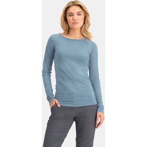 NOMAD® Pure Merino Longsleeve Dames | Lichtblauw | XL | Lange Mouw Thermoshirt | 100% Merinowol