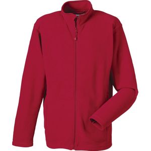 Russell Europa Heren Volledige rits Anti-Pill-Microfleece Top (Klassiek rood)