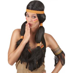Indianen pruik voor dames - Verkleedpruik - One size