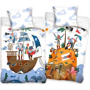 Piraten Beddengoed Set 140x200cm Katoen - Kinderen