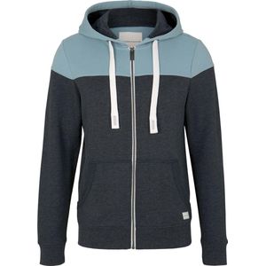 TOM TAILOR - Colorblock Zipper Jacket - Heren Trui - Hoodie - Regular Fit