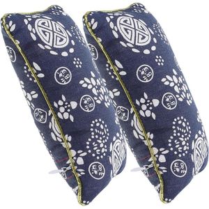 Pulsvoelend Kussen van Leder - Draagbaar en Zacht Puls Kussen voor Snurken - Ultra Comfortabel en Soepel - Blauw Katoen - Geschikt voor Gebruik in de Kliniek