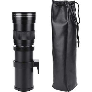 Allecto Plus - Telezoomlens met handmatige focus voor Canon EF Nikon F Pentax PK M4/3 Sony A E-bevestigingen - 420-800mm F/8.3-16 met multi-materiaalconstructie