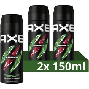 AXE Deodorant Bodyspray - Africa - 2 x 150 ml - Voordeelverpakking