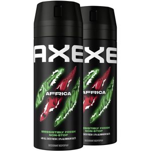 AXE - Africa - Deodorant Bodyspray - 2 x 150 ml - Voordeelverpakking