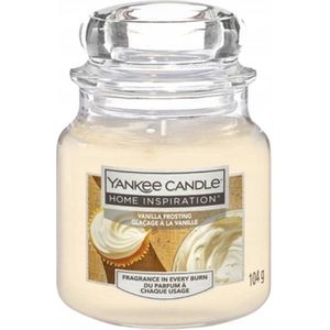 Yankee Candle - Vanille Frosting - Kleine Pot - Cream - 104g - 20-30 uur brandtijd
