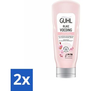 2 x Guhl - Conditioner - Rijke Voeding - 200 ml - Haar Conditioner - Droge Haren - Beschadigd Haar - Haar Herstel - Monoi Olie