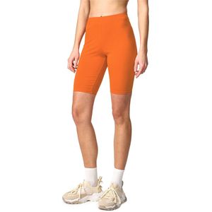 Merry Style MS-MS10-200-LE Dames Leggings - Sport - Vrijetijdsbroek - Kort - Katoen - Sporbroek - Yogabroek - Oranje - XS