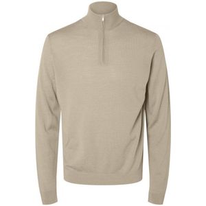 Gebreide Trui - Hoge Hals - Lange Mouwen - Regular Fit - 100% Merinowol