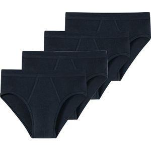 Schiesser Heren sportslip 4 pack Cotton Essentials fijnrib
