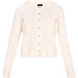 DreiMaster - Classic Look - Gebreid Vest - Wolwit