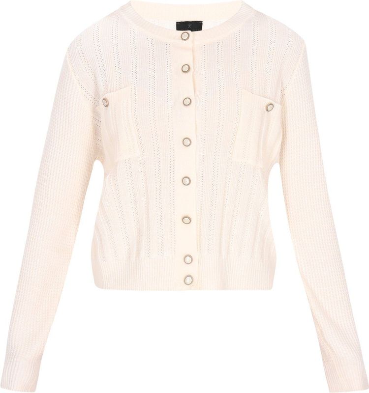 DreiMaster - Classic Look - Gebreid Vest - Wolwit