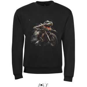 SweatShirt 2-152 DinoSaurus op motor - xxL