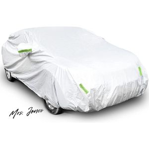 Mrs. Jones Universele Autohoes 190T Volledig Waterdichte Ademende Kras Regen Sneeuw Hittebestendig met Spiegelzak Reflecterende Stroken Voor Sedan 4.0-4.3m .