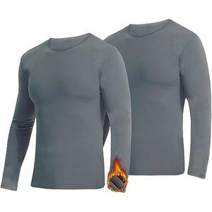 Heren Thermisch Ondergoed - Fleece Lange Mouwen Warm Onderhemd