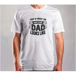 This is What an Awzsome Dad Looks Like - T Shirt - TheBestDad - NumberOneDad - Cute - Funny - DeBestePapa - BestePapaOoit - Nummer1Papa