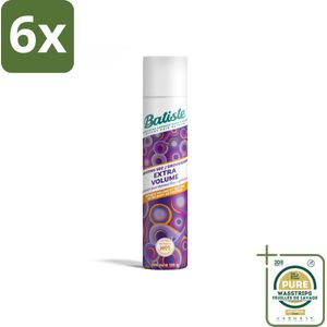 Batiste - Extra Volume - Droogshampoo - Geeft Meer Volheid - Frist Vet Haar Op - 200ml - Voordeelverpakking - 6 stuks - Haar volume - Haar textuur