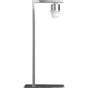 Home Sweet Home - Moderne tafellamp voet Block voor lampenkap - Geborsteld staal - 22/22/44cm - gemaakt van Metaal - geschikt voor E27 LED lichtbron - voor lampenkap met doorsnede max.20cm