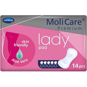 Hartmann - Molicare Premium Lady Pads 5 Druppels - Maandverband - 24 Pakken van 14 Stuks